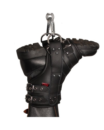 Deluxe set de 2 suspension de pied en cuir pas cher