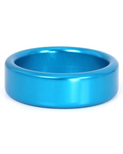 Cockring en aluminium Circle 15mm Bleu Taille 45 mm