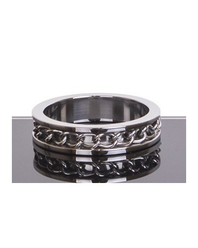 Cockring LINK INLAY Brillant Taille 50 mm