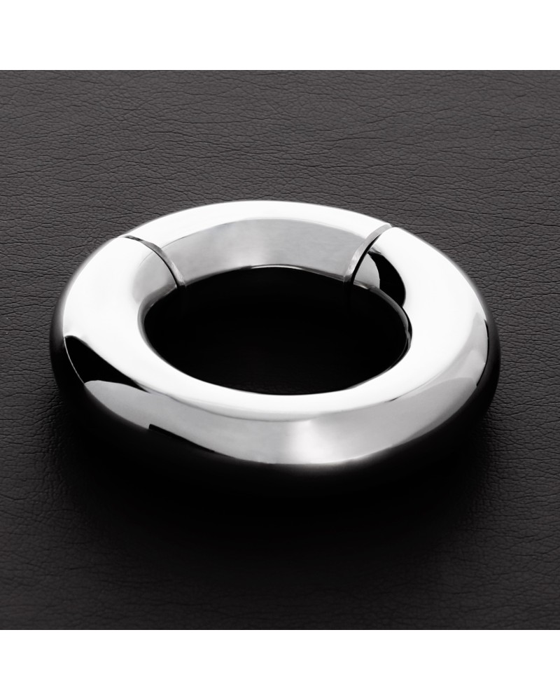 Cockring Ballstretcher En Métal Argenté - 8 X 45 Mm - Sextoy Pour Homme