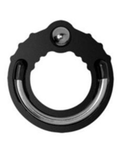 Cockring Silicone Holeshot noir Taille 36 mm