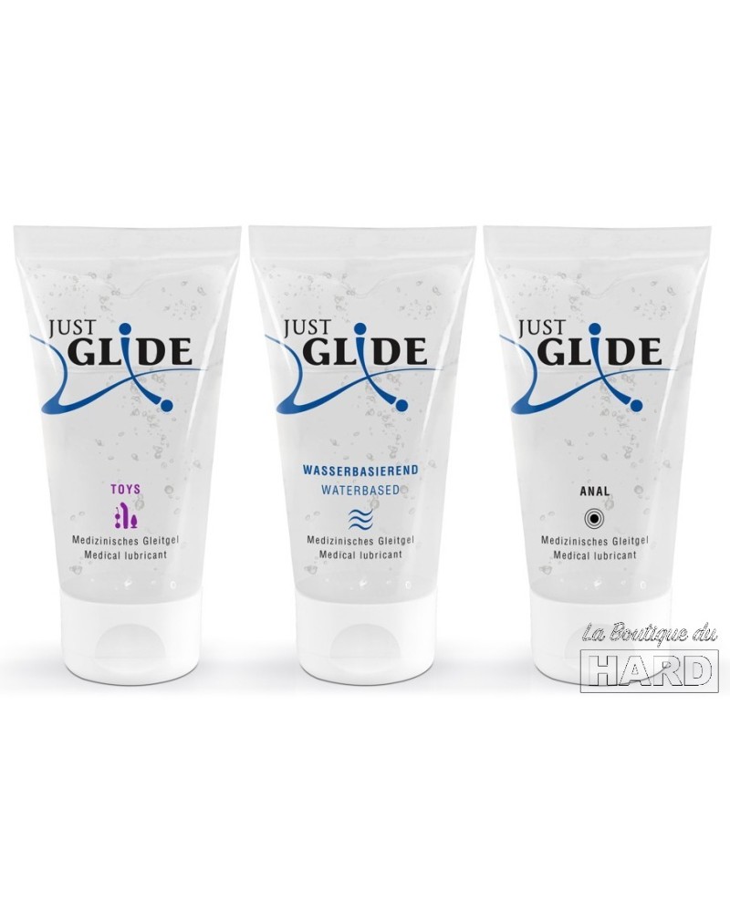 Pack 3 Lubrifiants Eau Just Glide 50ml