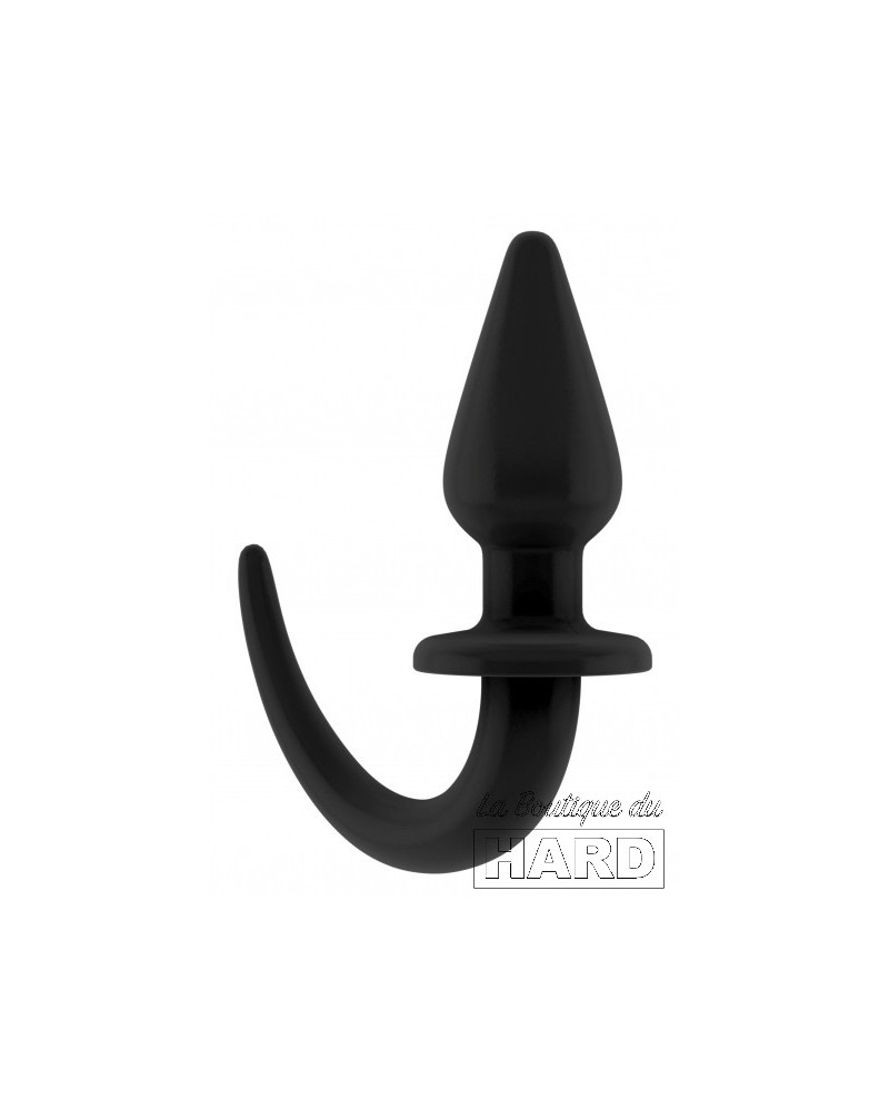 Plug Queue de chien Puppy Plug 9 x 4cm Noir