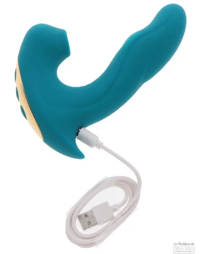 Stimulateur de clitoris et point G Eternal 15cm Turquoise