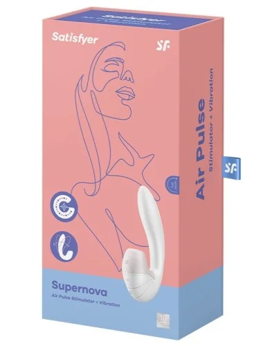 Stimulateur de clitoris Supernova Satisfyer Blanc