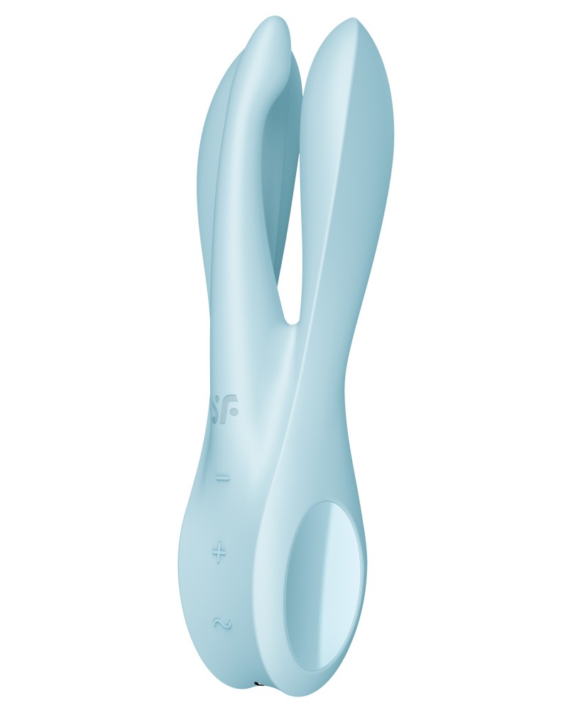 Stimulateur de clitoris vibrant Threesome 1 Satisfyer Bleu