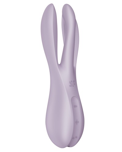 Stimulateur de clitoris vibrant Threesome 2 Satisfyer Violet