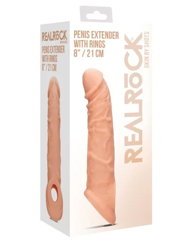 Gaine de pEnis REALROCK 17 x 4cm Flesh pas cher