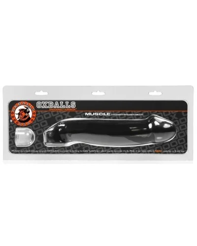 Gaine pour pEnis Muscle Oxballs 24 x 5 cm Noir pas cher