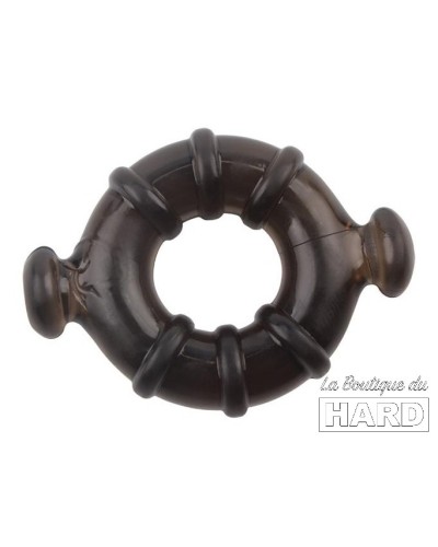 Lot de 4 cockrings Rudder Noirs pas cher