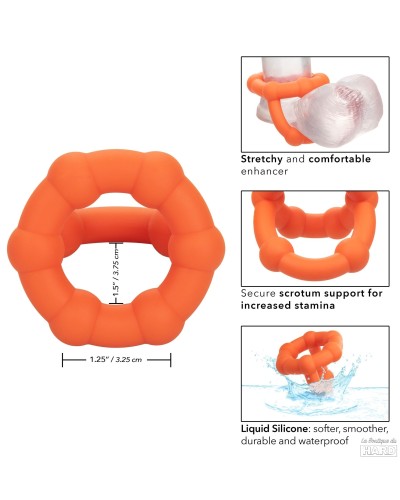 Ballstretcher Silicone All Star Ring Alpha Orange pas cher