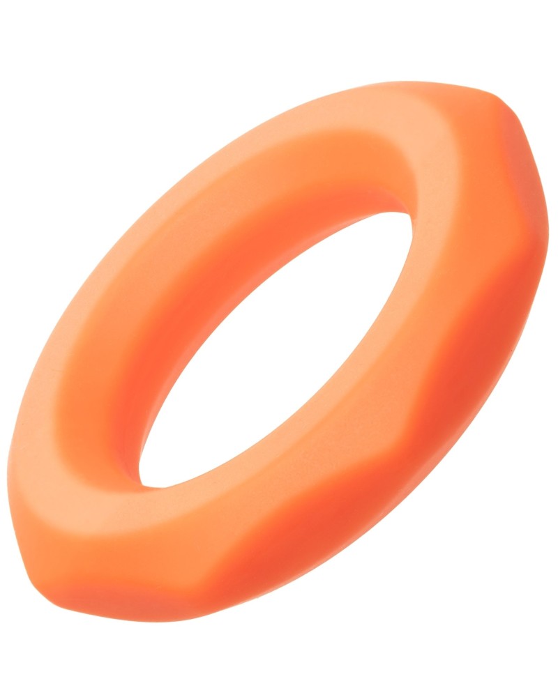 Cockring Silicone Sexagon Alpha 37mm Orange pas cher