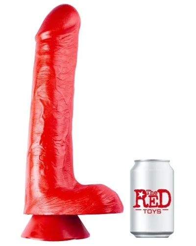 Gode ANGRYDICK 28 x 6.3cm Rouge pas cher
