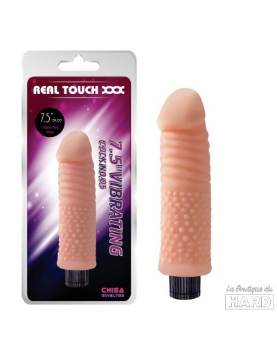 Gode vibrant Real Touch 16 x 4 cm pas cher