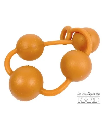 Boules anales en silicone Ass Orange 50 x 5.5cm pas cher