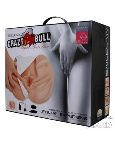 Masturbateur Fessier Vibrant Crazy Bull Missionary pas cher