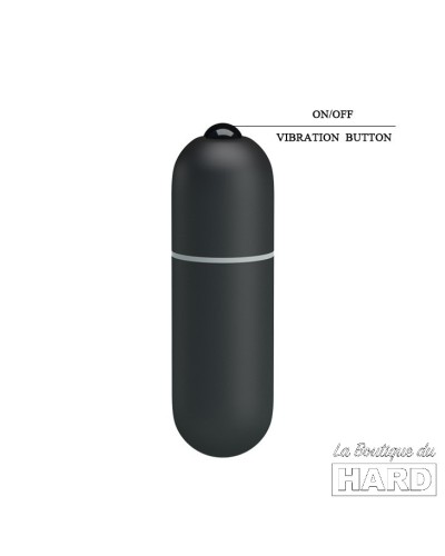 Mini Vibro 10 fonctions 6cm Noir pas cher