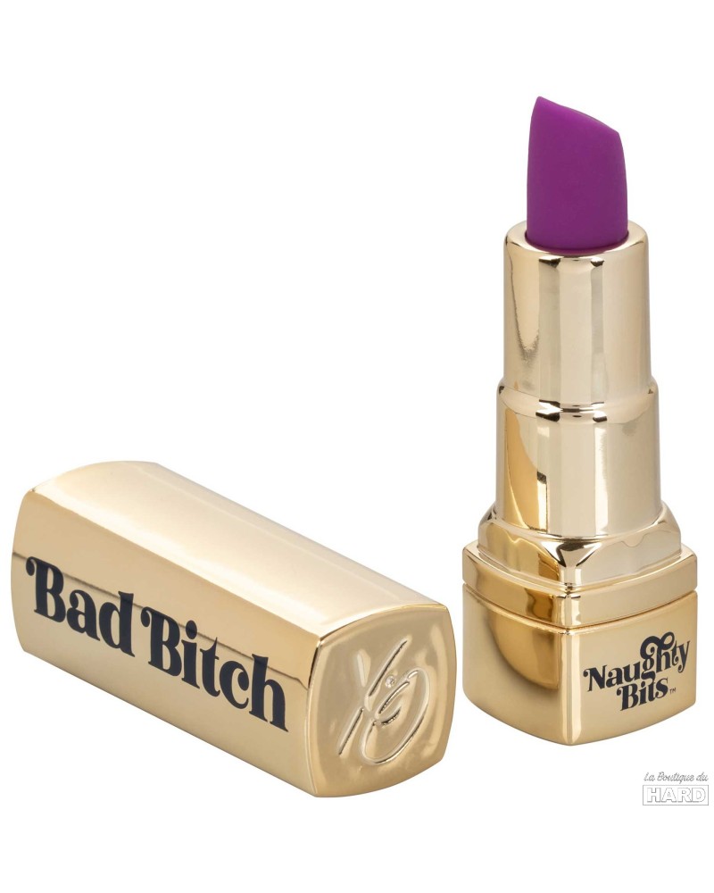 Vibro lipstick Bad Bitch 7.5cm Violet pas cher