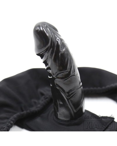 Slip avec Plug 12 x 3.8cm Penis Panties Noir pas cher