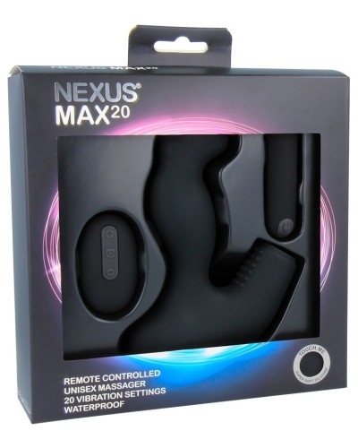 Stimulateur de prostate vibrant Max 20 Nexus 10 x 4cm Noir pas cher