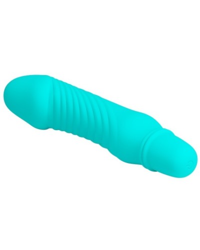 Vibromasseur Stev Pretty Love 11 x 2.8 cm Bleu pas cher