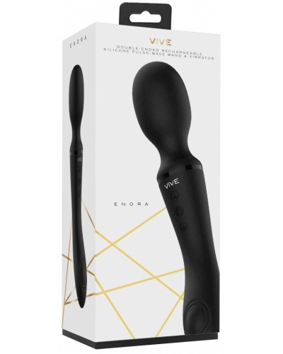 Wand 2 en 1 Enora 22cm Noir pas cher