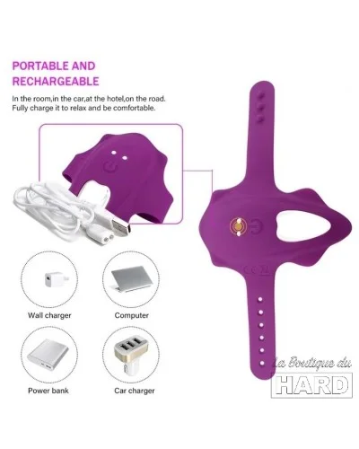 Stimulateur de clitoris Panty Violet  pas cher