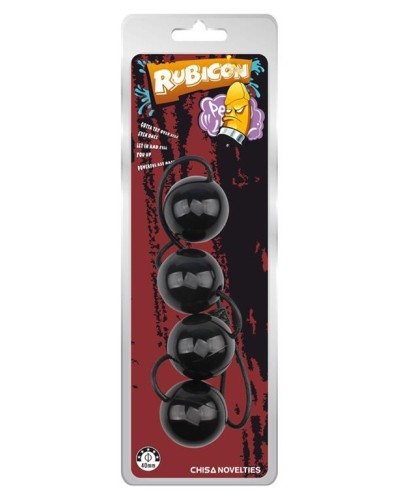 Boules anales Rubicon M 32 x 5cm Noires  pas cher