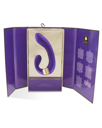 Double stimulateur intime Shunga Miyo Violet  pas cher