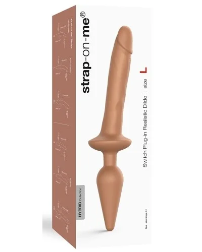 Plug Dildo Switch Realistic Strap-On-Me XXL 18 x 4cm  pas cher