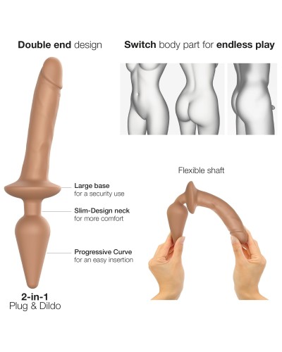 Plug Dildo Switch Realistic Strap-On-Me L 16 x 3.4cm  pas cher