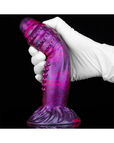 Gode Fantasy Croq 19 x 5cm Violet-Noir  pas cher