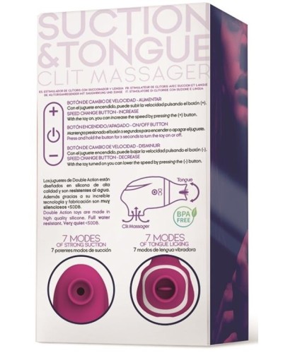 Stimulateur de clitoris Tongue Clit Rose