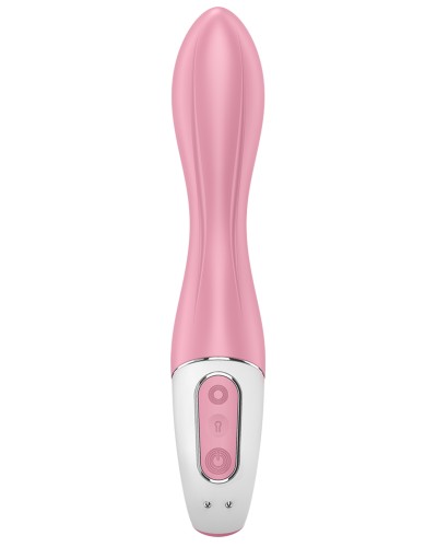 Vibro gonflable Air Pump Vibrator 2 Satisfyer 12 x 3.5cm Rose