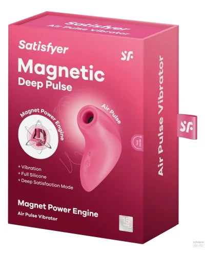 Stimulateur de clitoris Magnetic Deep Pulse Satisfyer Rose