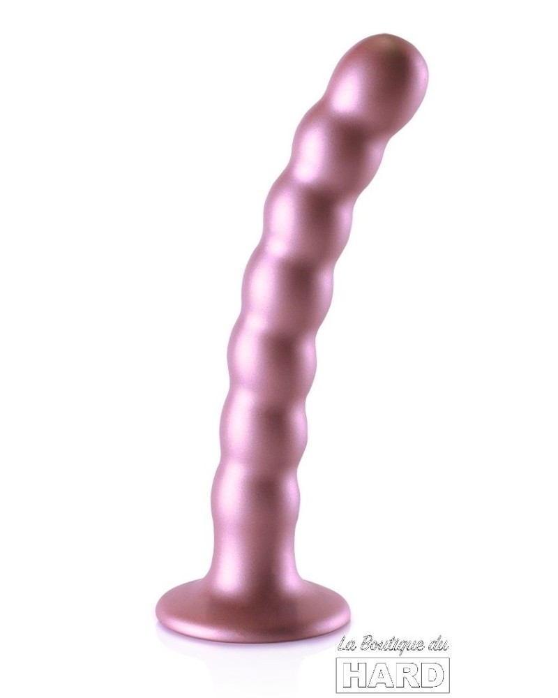 Plug Beaded G-Spot M 16.5 x 2.5cm Rose