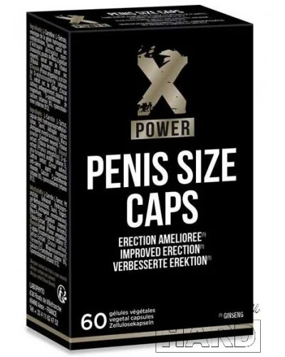 Stimulant d'érection Penis Size Caps XPower 60 Gélules sur la Boutique du Hard