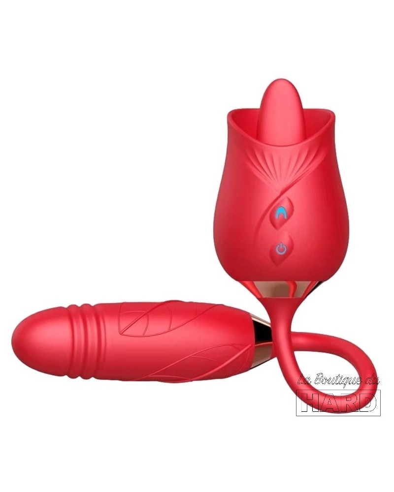 Stimulateur Double Lick Thrust 10 x 3cm sur la Boutique du Hard