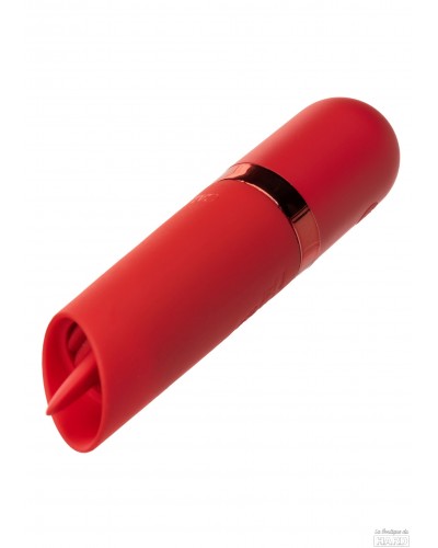 Stimulateur de clitoris avec langue Kyst Flicker Rouge sur la Boutique du Hard