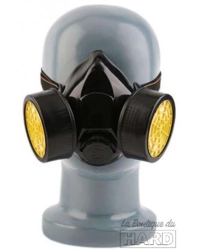 Masque Respirateur Double Duo Breath Noir sur la Boutique du Hard