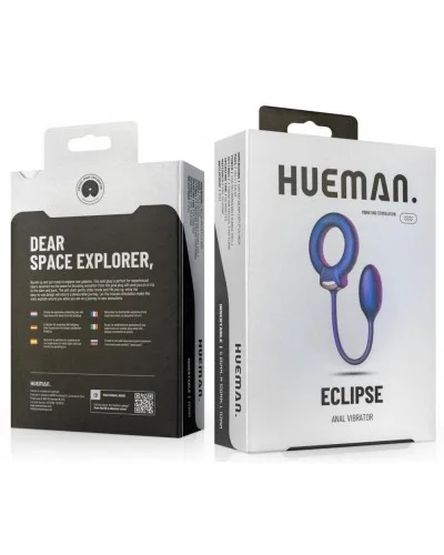 Cockring + Plug vibrant Eclipse Hueman 6.5 x 3cm - Diamètre 45mm sur la Boutique du Hard