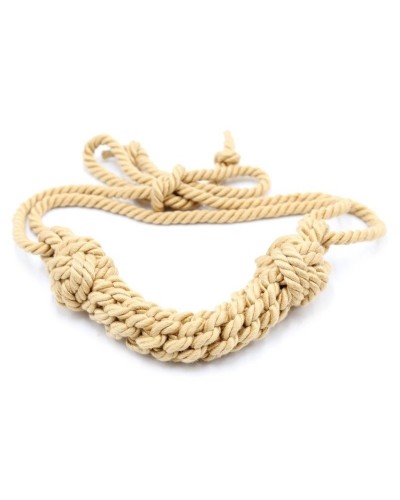 Bâillon Cordage Hemp Gag 12cm sur la Boutique du Hard