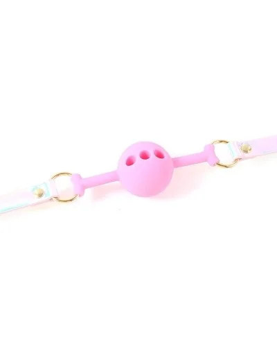 Bâillon Boule Laser Rose sur la Boutique du Hard