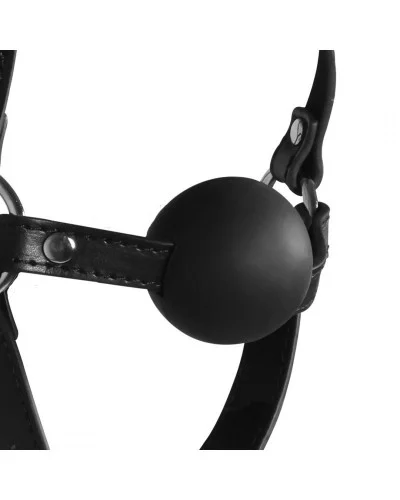 Bâillon Muselière avec boule Gag Xtreme Noir sur la Boutique du Hard