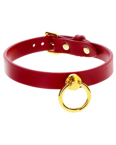 Collier O-Ring Taboom Rouge sur la Boutique du Hard