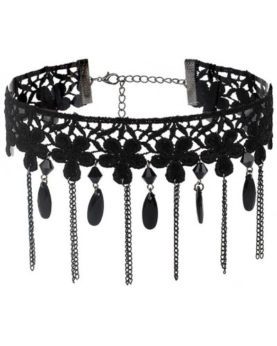 Ras de cou Lace Line Noir sur la Boutique du Hard