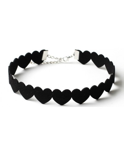 Ras de cou Multi Heart Noir sur la Boutique du Hard