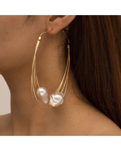 Boucles d'oreille Gold Ear 10cm sur la Boutique du Hard