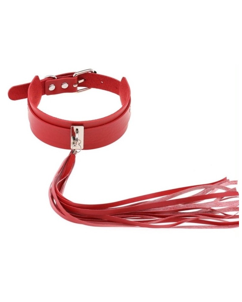 Collier Taswel Rouge sur la Boutique du Hard