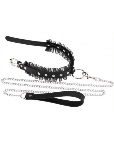 Collier Frany Noir sur la Boutique du Hard